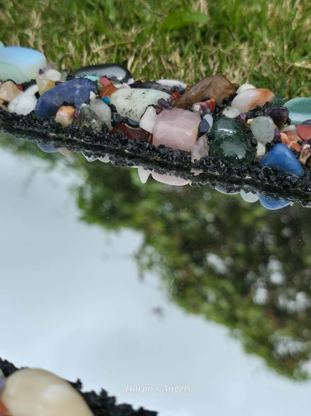 Handmade Mixed Crystal Mirror