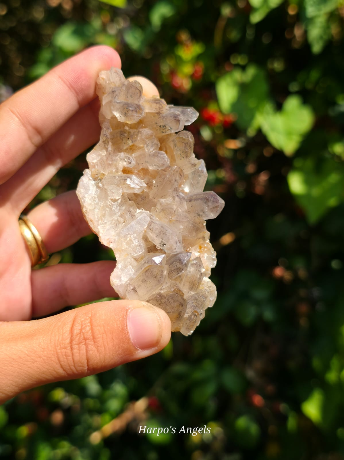 Smoky Quartz Cluster with Iron Inclusions