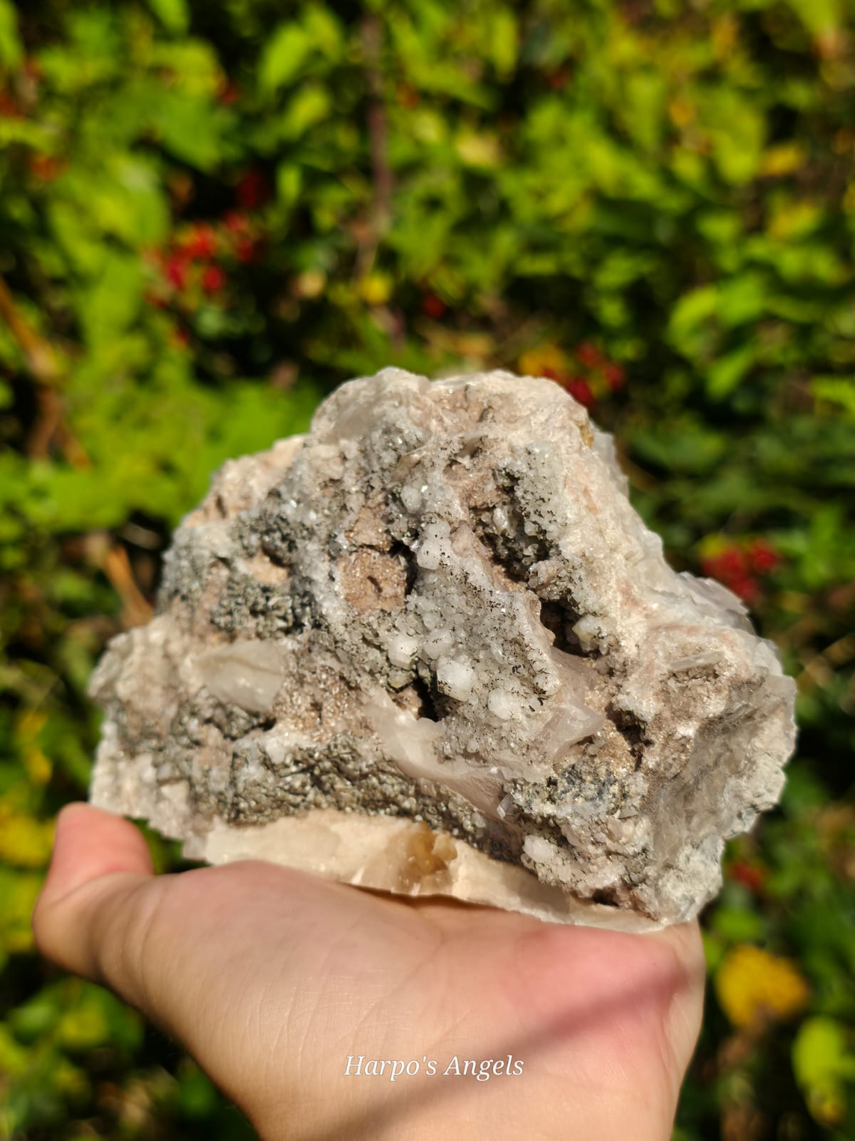 Rare Harmotome & Calcite - Clashgorm Mine, Strontian, Scotland