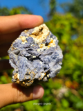Baryte on Fluorite - Derbyshire - UK Mineral