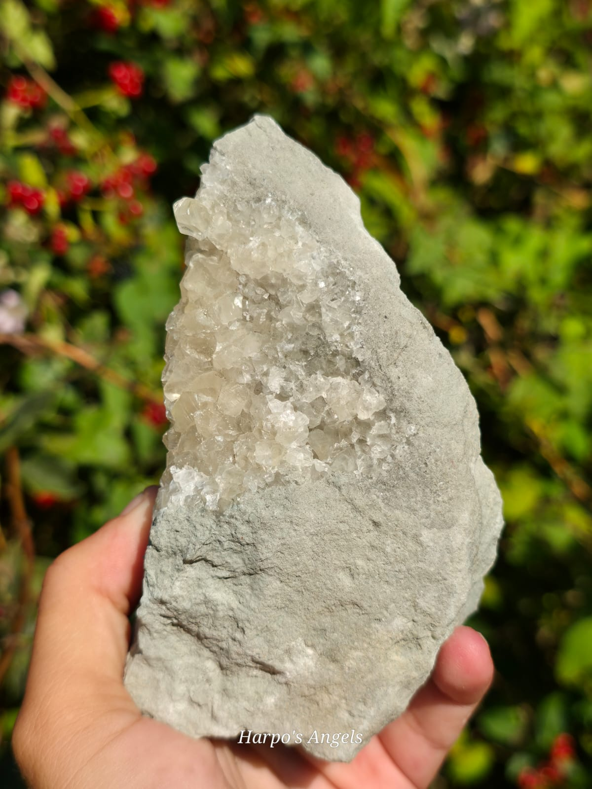 Calcite Cluster - Peak Hill, Sidmouth, Devon - UK Mineral