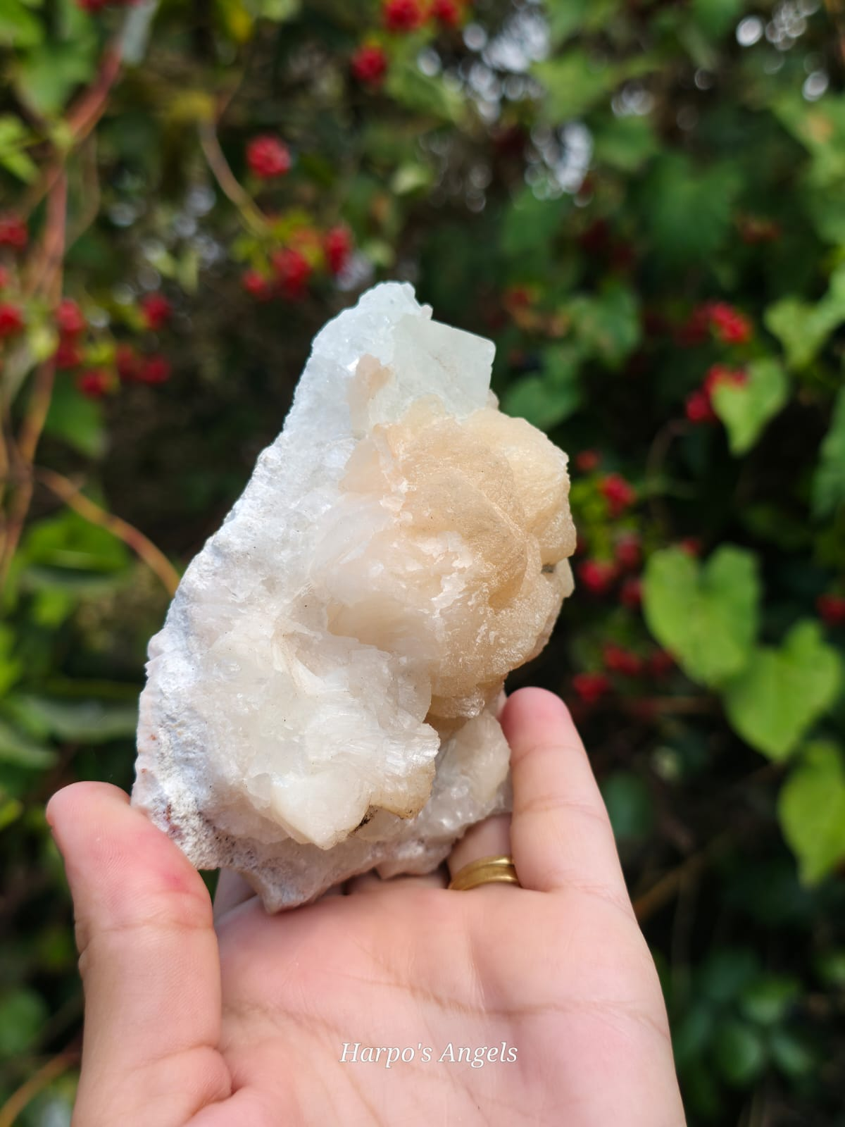 Stilbite on Apophyllite - (Ex Collection)