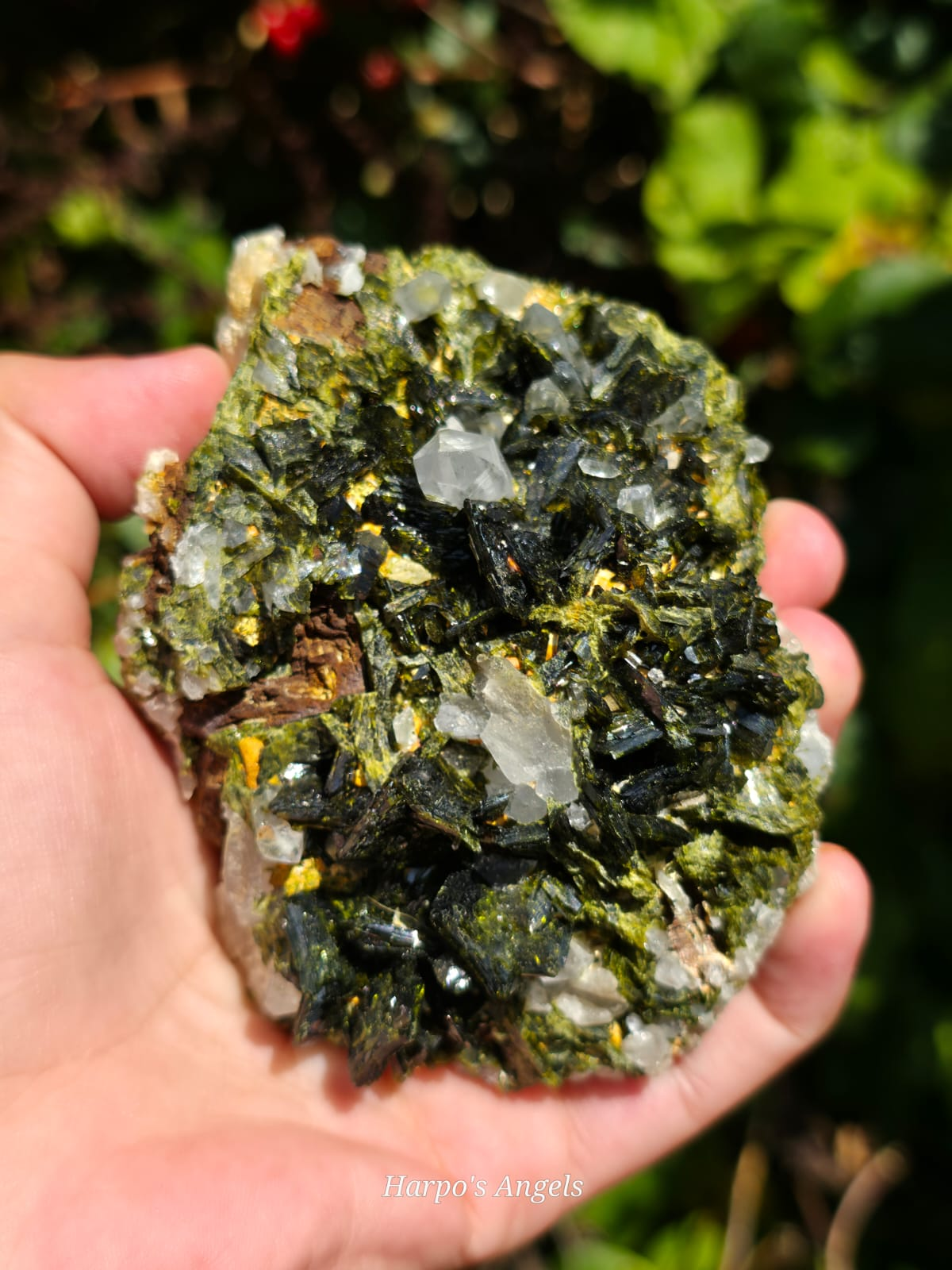 Turkish Epidote & Quartz Crystal Cluster