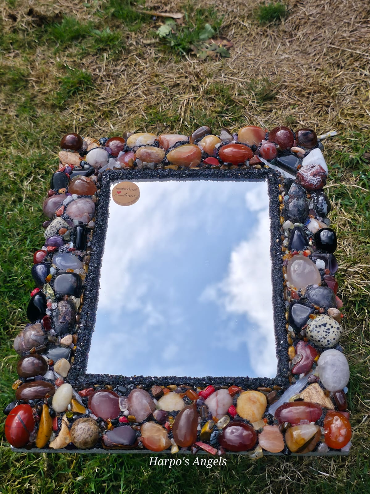 Grounding Handmade Crystal Mirror