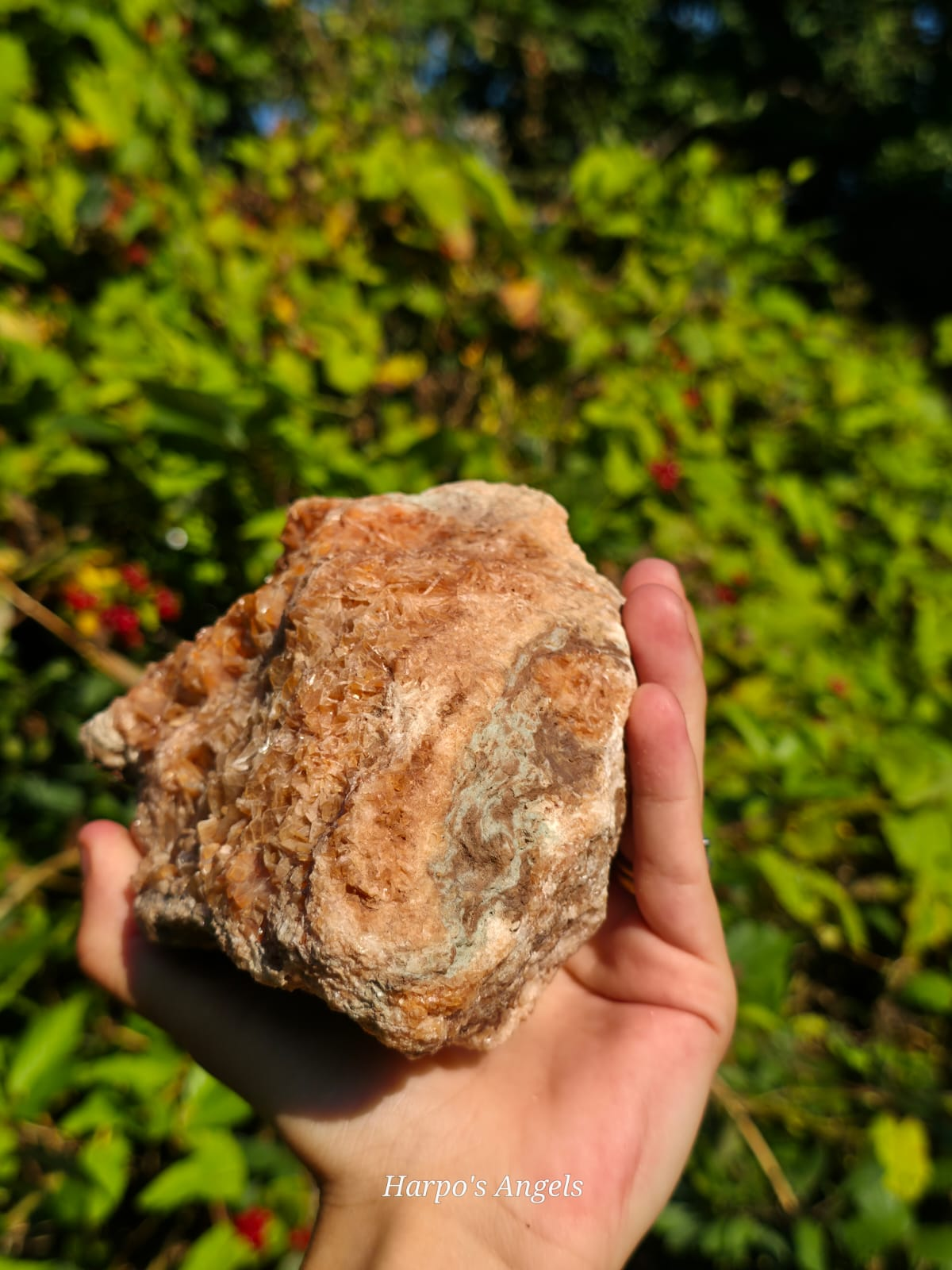 Hematite in Celestine - Yate Quarry, Gloucestershire - UK Mineral
