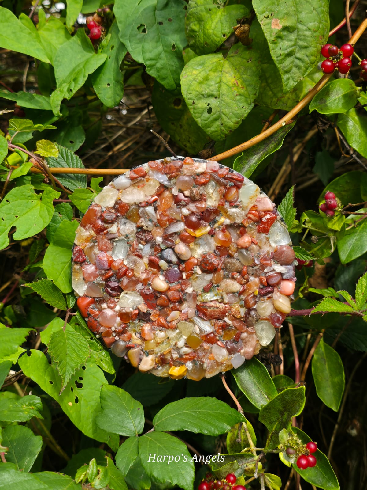 Autumn Full Moon Crystal Wall Hanging