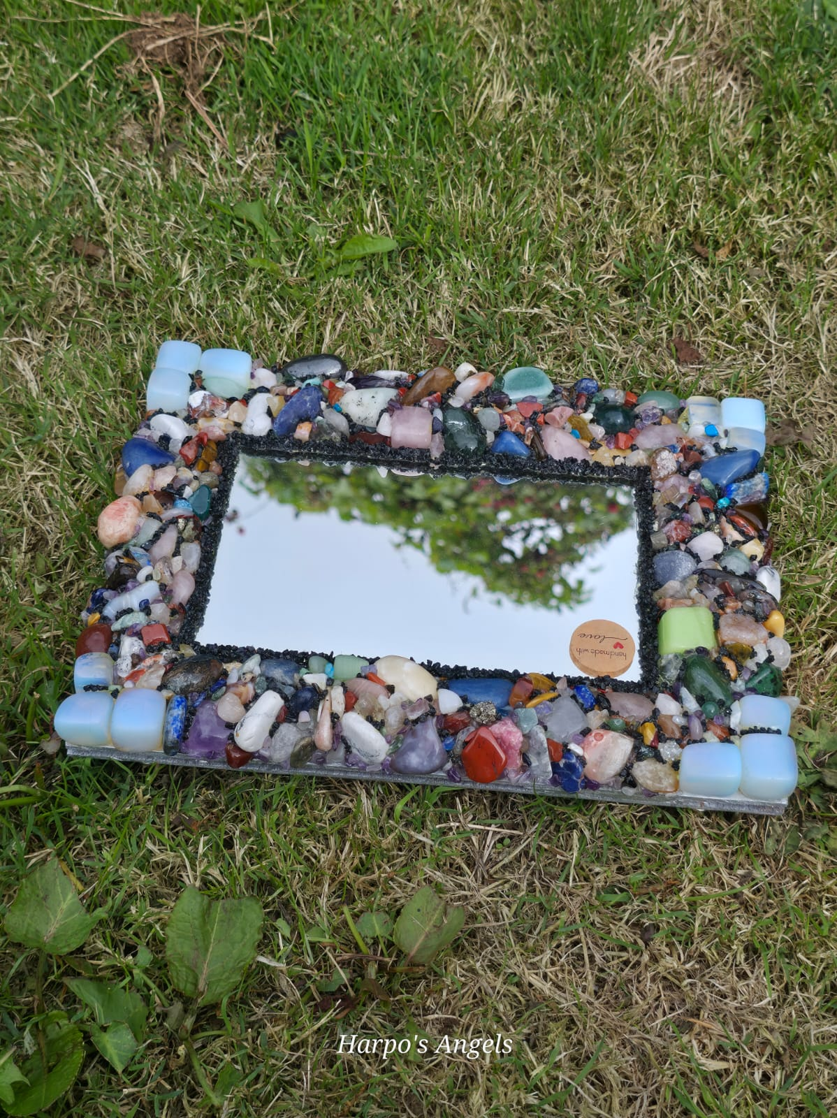 Handmade Mixed Crystal Mirror