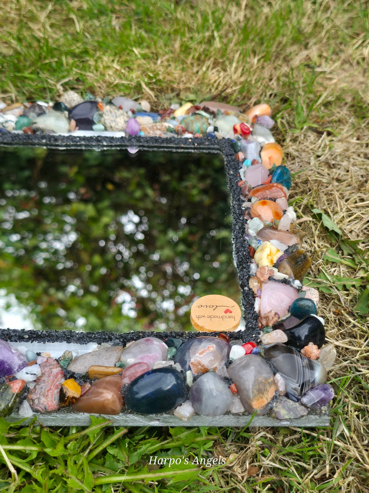 Cherub Handmade Crystal Mirror