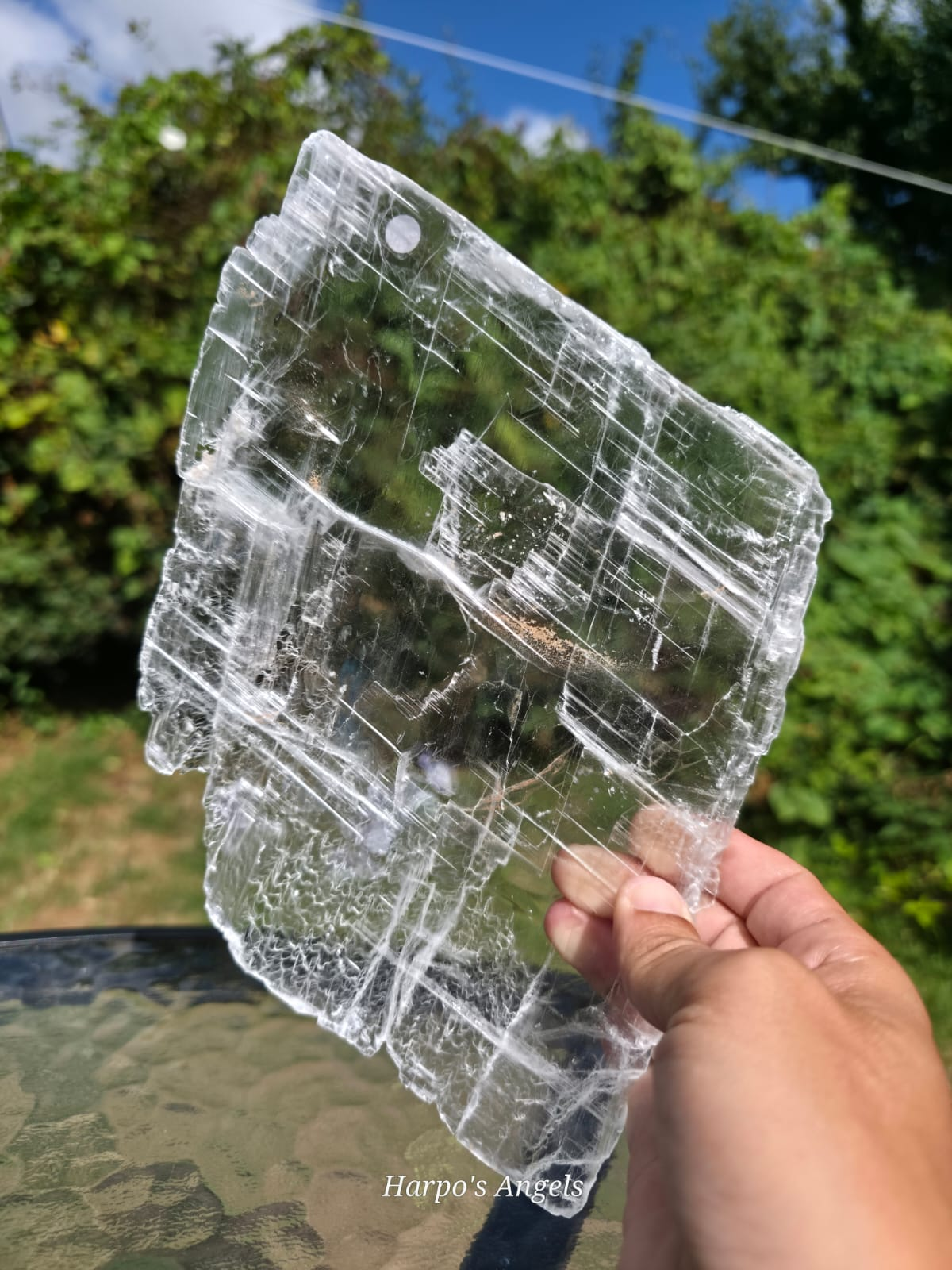 Clear Selenite Slices